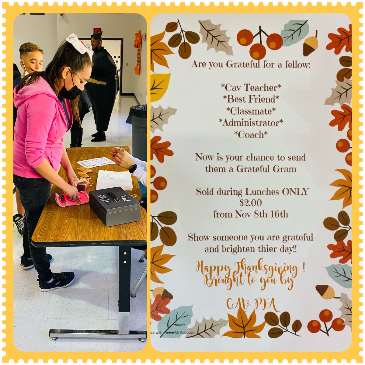 AHernandez_TECH's tweet photo. Cavs getting ready to spread kindness via Grateful Grams 💙🧡 @Hernando_MS #CavPride https://t.co/h07HDBTDFa