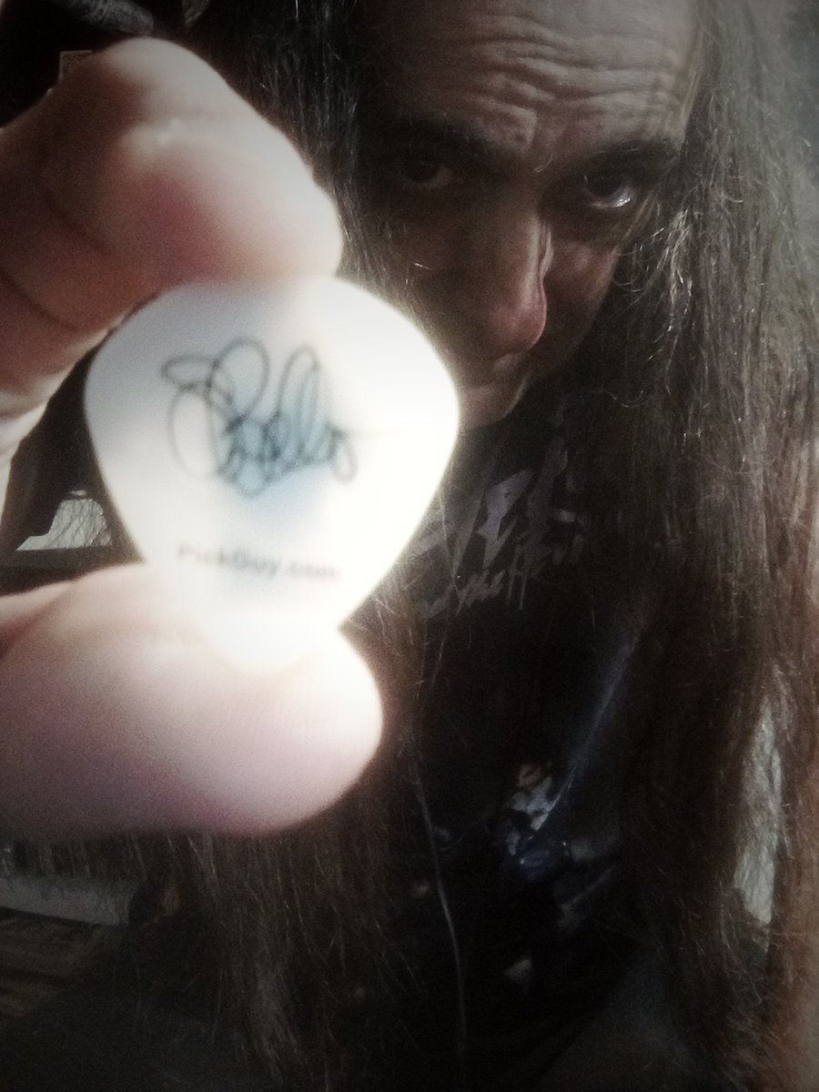 You're looking at the new Steve Bello signature guitar pick from <a href="/PickGuy/">PickGuy Guitar Picks</a> based out of Detroit, MI. Image on front, autograph on back, and the best part? It glows in the dark! pickguy.com