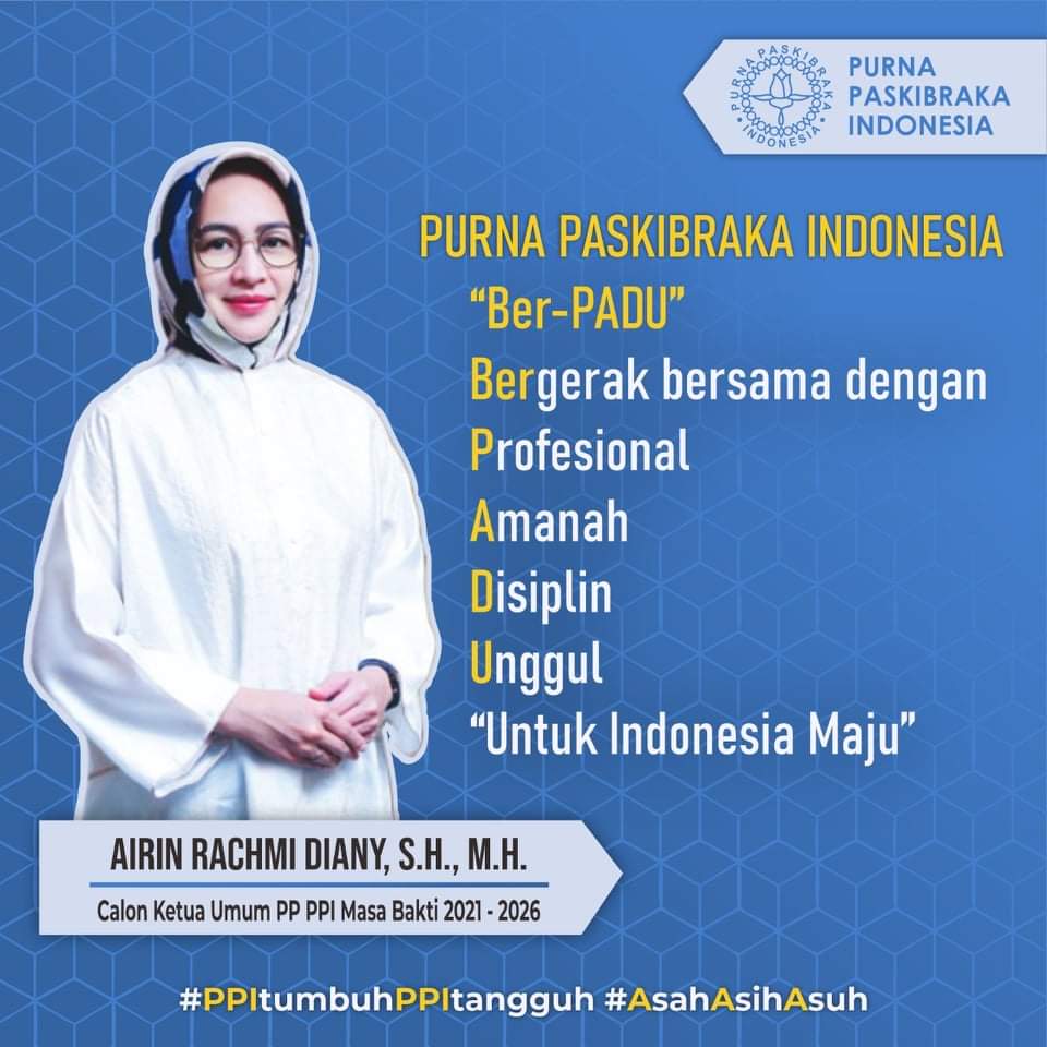 IBas_BolMong's tweet photo. Saatnya Kita Ber-PADU bersama Kak Airin utk Ketum Purna Paskibraka Indonesia https://t.co/THsGkhSHeu