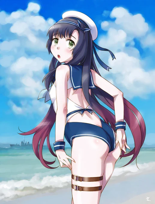 「司令…これ進水日の水着ですか?…え、あの、もっと凄いのかと思ったのに…よかったです…」
#艦これ #松輪 #松輪進水日 