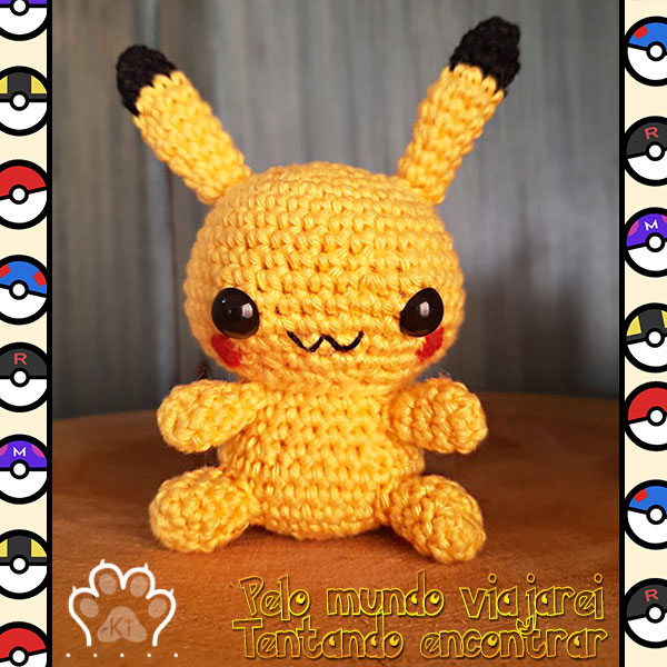 KytaThings's tweet photo. Fala pra mim, qual é o seu pokemon preferido? O meu é Raichu. ⚡️ #Amigurumi https://t.co/1UTAtZjHtX