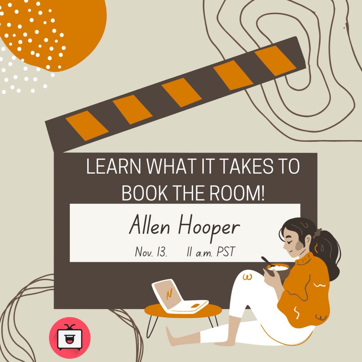 TOMORROW! Allen has worked in casting for over fifteen years, primarily on 1/2 hour TV comedies, both single and 4-camera.  In 2015, Allen received the Casting Society of America’s Associate Spotlight Award Los Angeles. <a href="/ActorsComedy/">Actors Comedy Studio</a> #actor #casting #auditionexperts