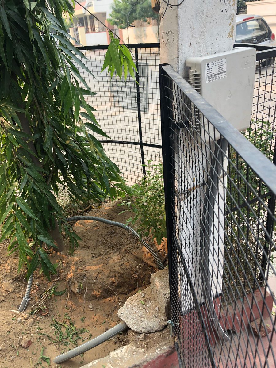 <a href="/JioCare/">JioCare</a> dear team,kal jio ke executive aaye.. and humare mana karne ke baad bhi is tarah se gadde kr ke pora garden khrab kr gaye..even knowing the fact that there is main chamber and sewerage line..this kind of behavior and service is not expected from jio.