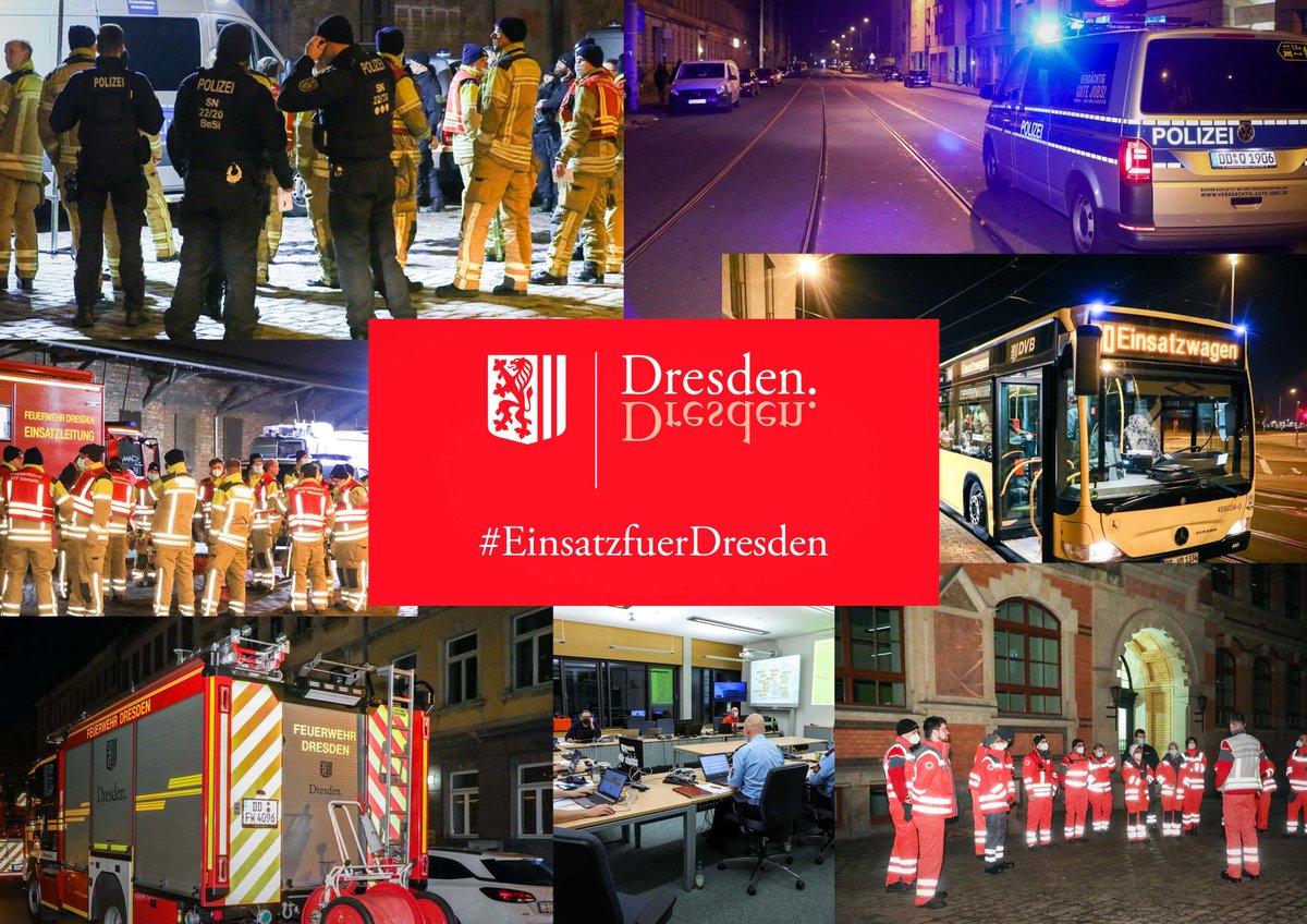 FeuerwehrDD's tweet photo. Wir sind Stolz auf die Leistung und Zusammenarbeit mit @drksachsen @johanniter @Malteser_ @THWDDBOE @kitnfsdd @DVBAG #KMBD @stadt_dresden und @PolizeiSachsen
Toll, zu sehen wenn alles Hand in Hand 🤝 läuft und man gemeinsam das Ziel erreicht. #Danke
#dd1211 #ddbombe #dresden https://t.co/YZFIZbhfF2
