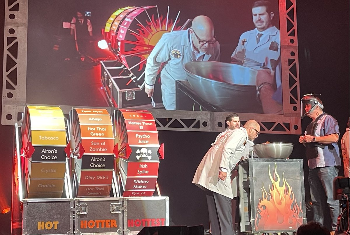 arsoderberg's tweet image. 9 million Scoville!! Hot sauce for chicken wings. Check the wheels! #BeyondTheEats