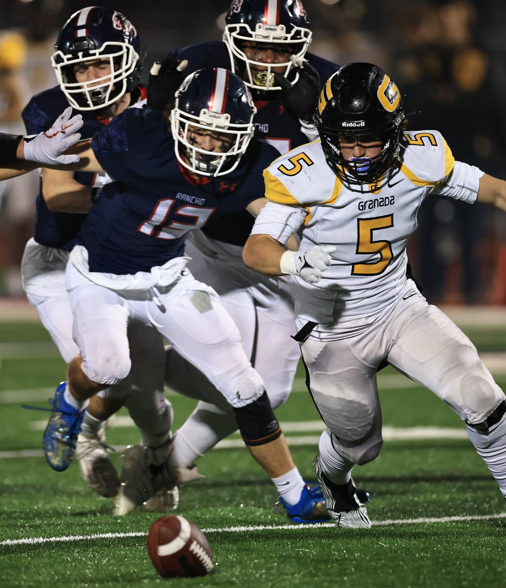 kentphotos's tweet photo. Rancho Cotate hammers Granada, 37-0 to advance to the semi-finals of the  @CIFNCS Div. 2 playoffs next week. For the story, follow @JustGusPD for more info. @NorthBayNews @pdpreps https://t.co/YExbfYhIJy