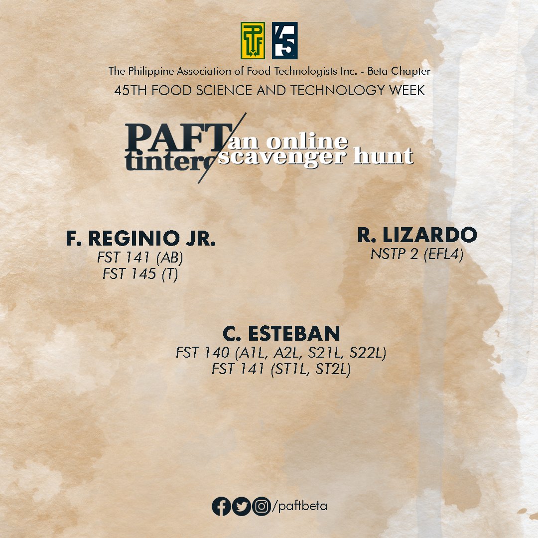 PAFTBeta's tweet photo. Here is the list of classes with incentives for the following events in FSTW 2021. 🤩
Tune in for the latest updates! Can't wait to see you there! 💚
#PAFTBeta45
#FSTW2021
#BAK45 https://t.co/7Q3cMx7E4U