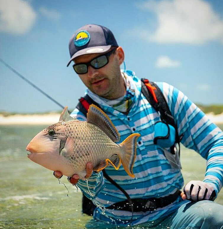 aosfishing's tweet photo. What a beautiful yellowmargin Trigger. Christian and @cullanashby having great times and also landed a GT and Bonefish to complete a Flats Slam! 👏🐟🍻🥳 #triggerfish #flatsslam #fishingmakesyouhappy #fliegenfischen #catchandrelease #itonlycountsonthefly… https://t.co/Low39GEvUs https://t.co/jhCTLuq2d6