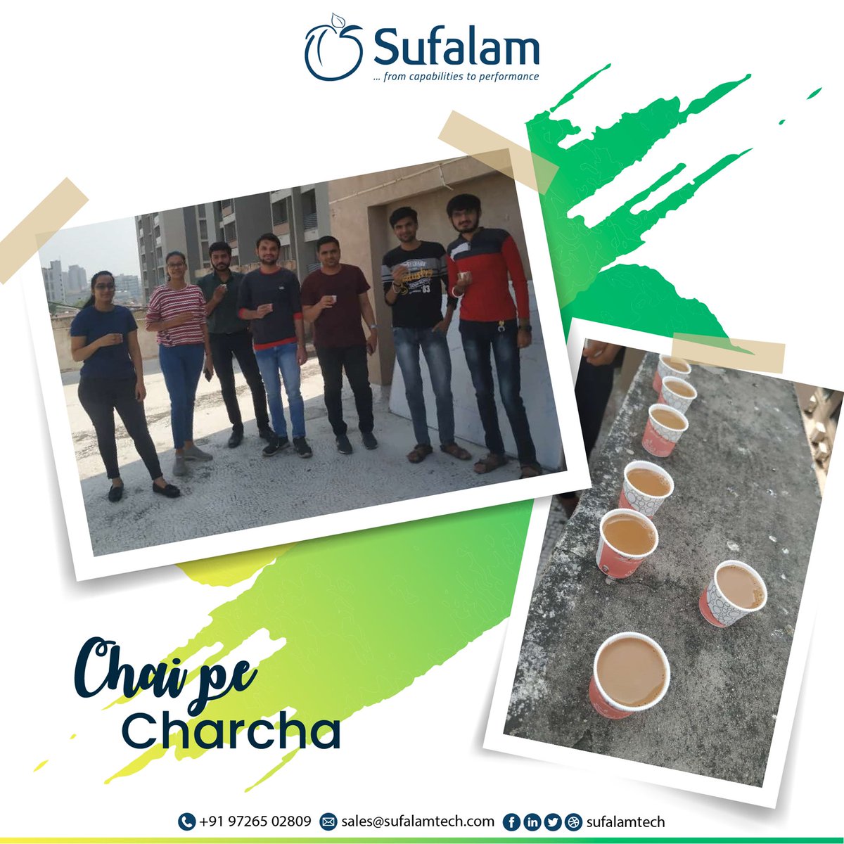 sufalamtech's tweet image. Winter morning calls for a kadak chai with the team. Every morning we come together and enjoy the wintery mornings with some tea and a productive team discussion.

#wintermorning #chaipecharcha #techdevelopers