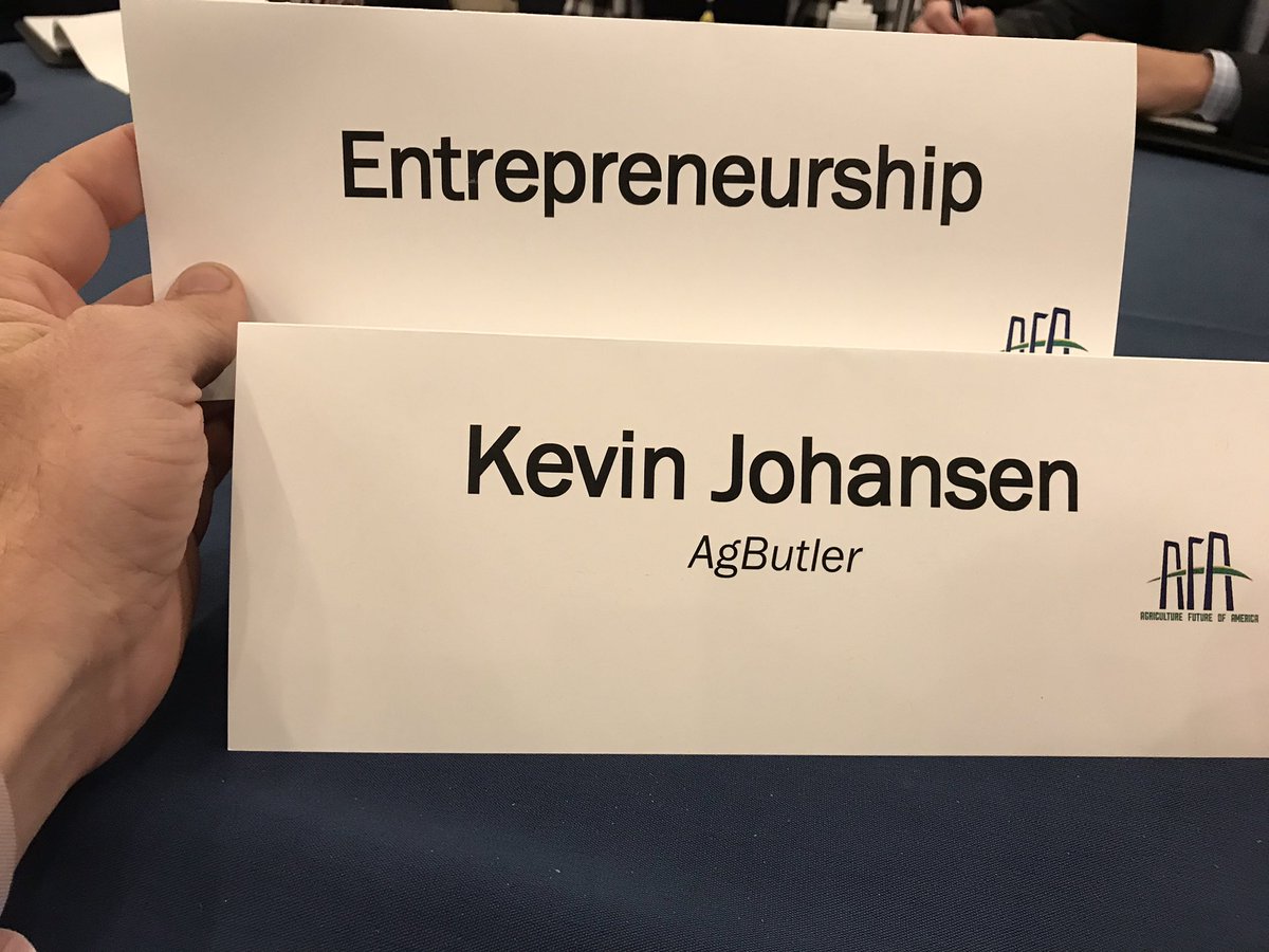 Discussed #entrepreneurship with the next wave of talent in agriculture at the Agriculture Future of America Conference.