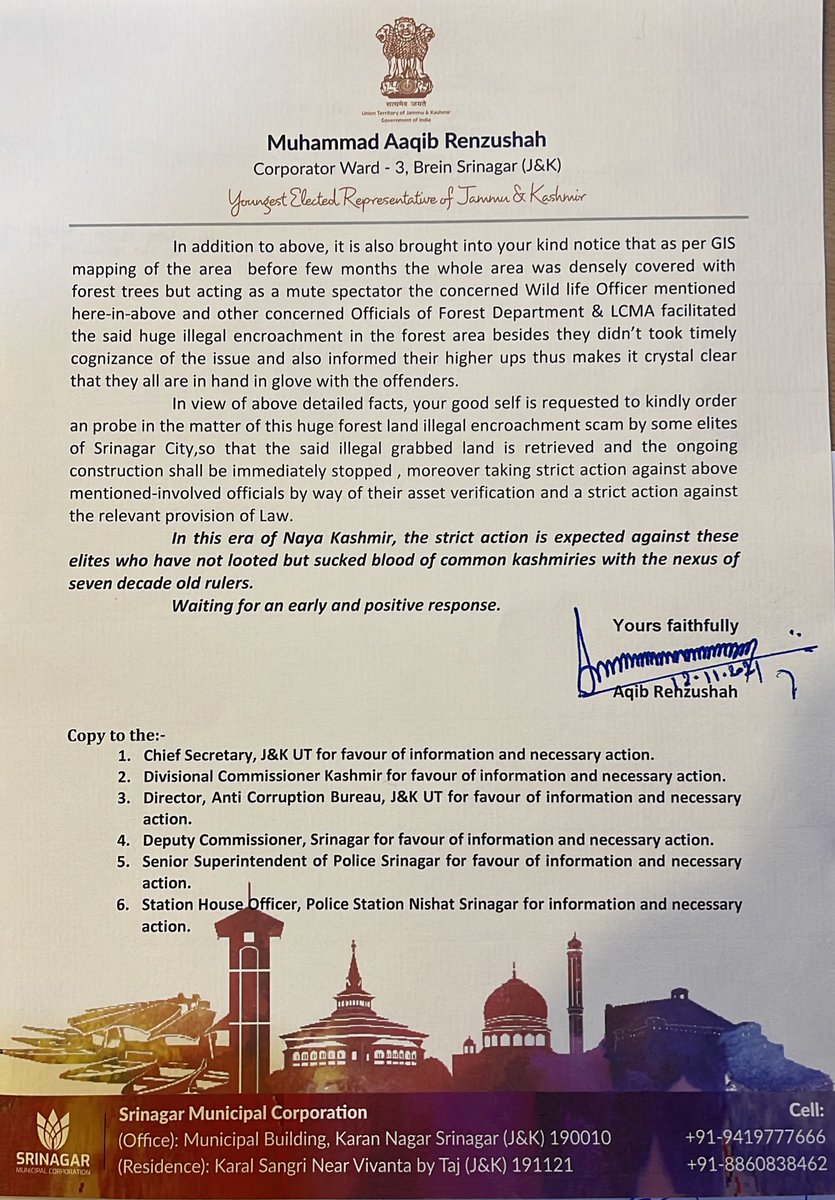 aaqib_renzushah's tweet photo. Won’t allow elites to loot, will fight and will fight against there godfather’s who are giving them free hands to loot . #SaveSrinagar #SaveKaralSangriForests https://t.co/A0QVm9Xo2r