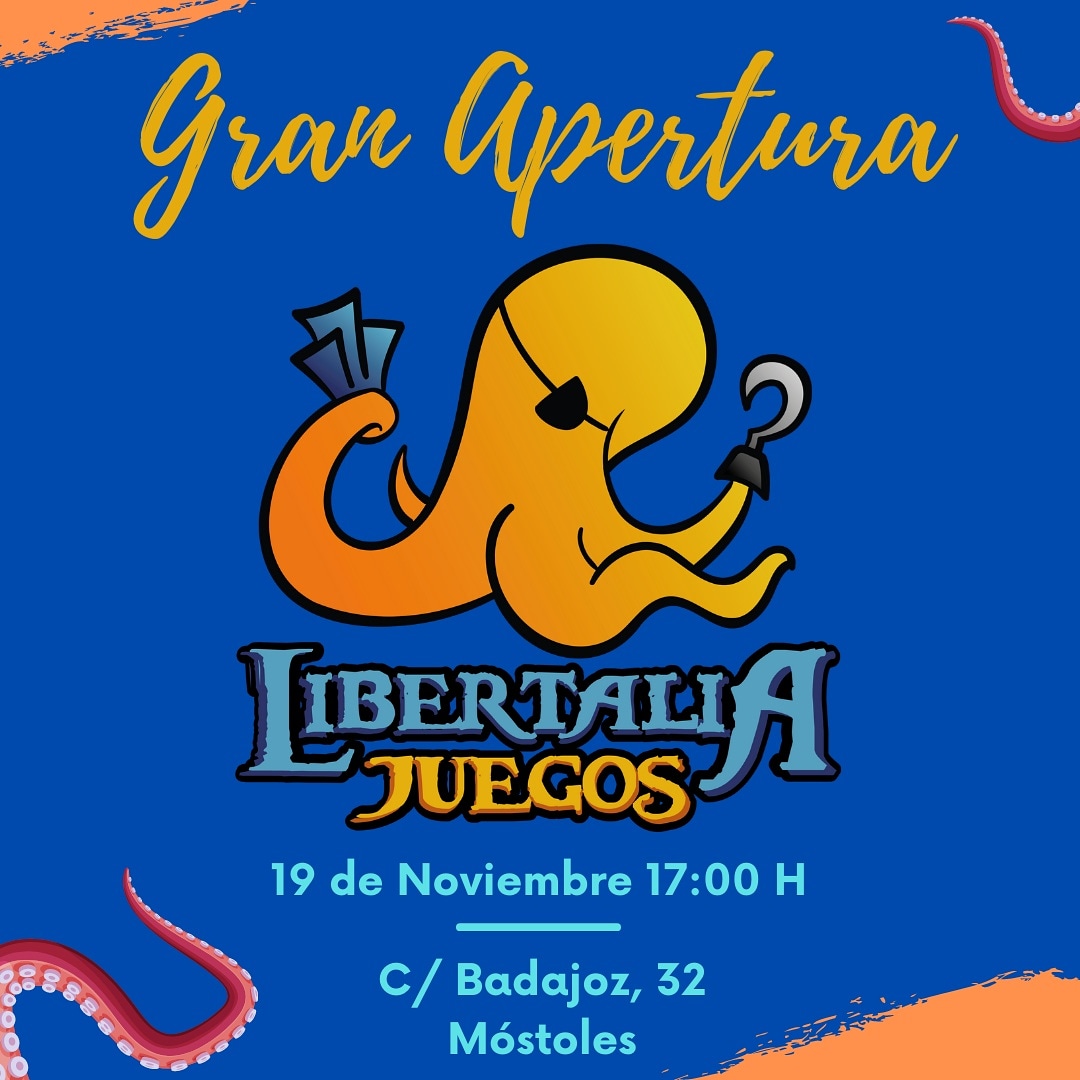 Por fin os podemos anunciar la apertura de nuestra tienda física! En breve tendréis más información #libertaliajuegos