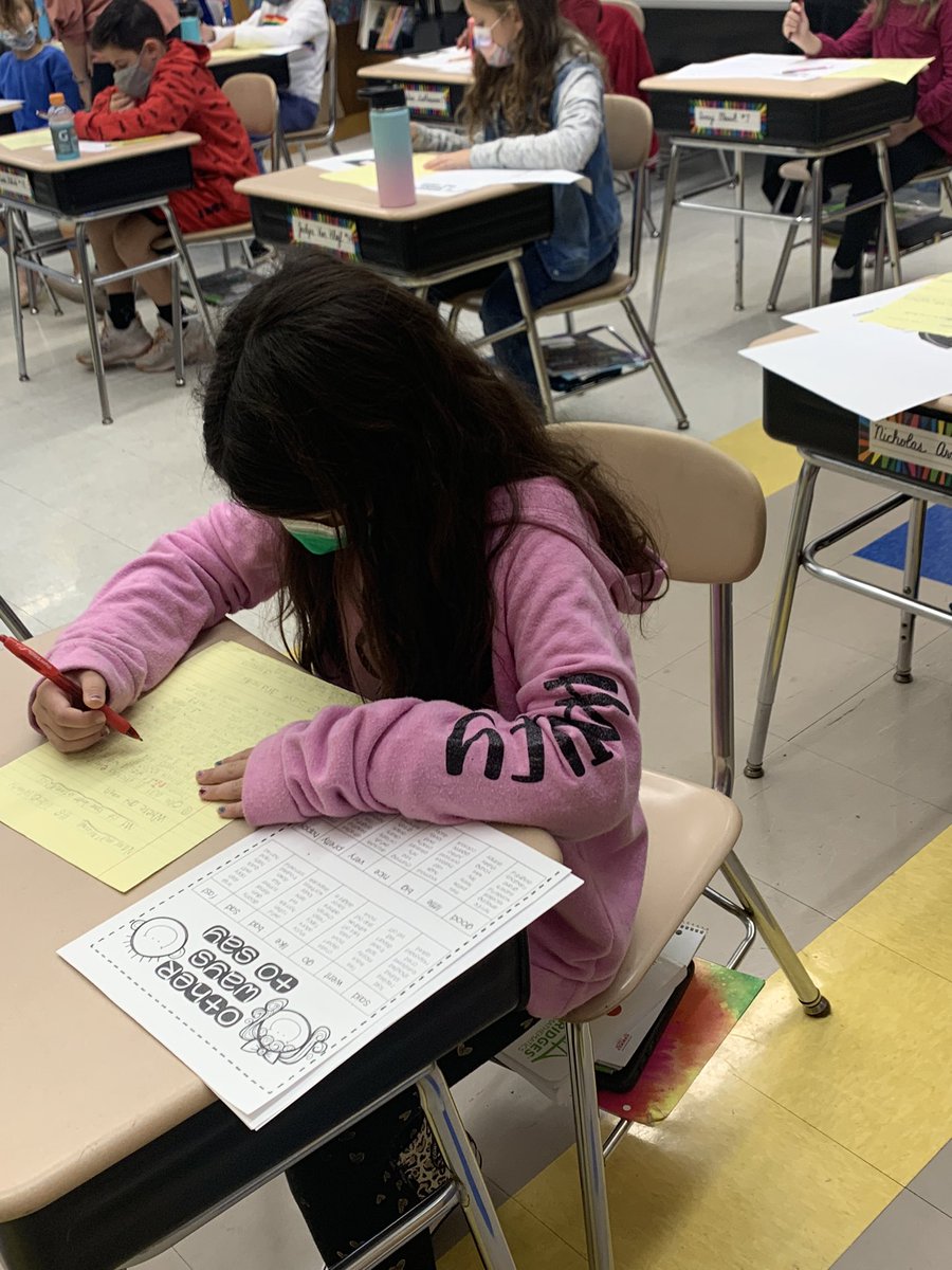 At the final stage of writing our narratives <a href="/wfschool/">West Freehold School</a> #FTS4RKids