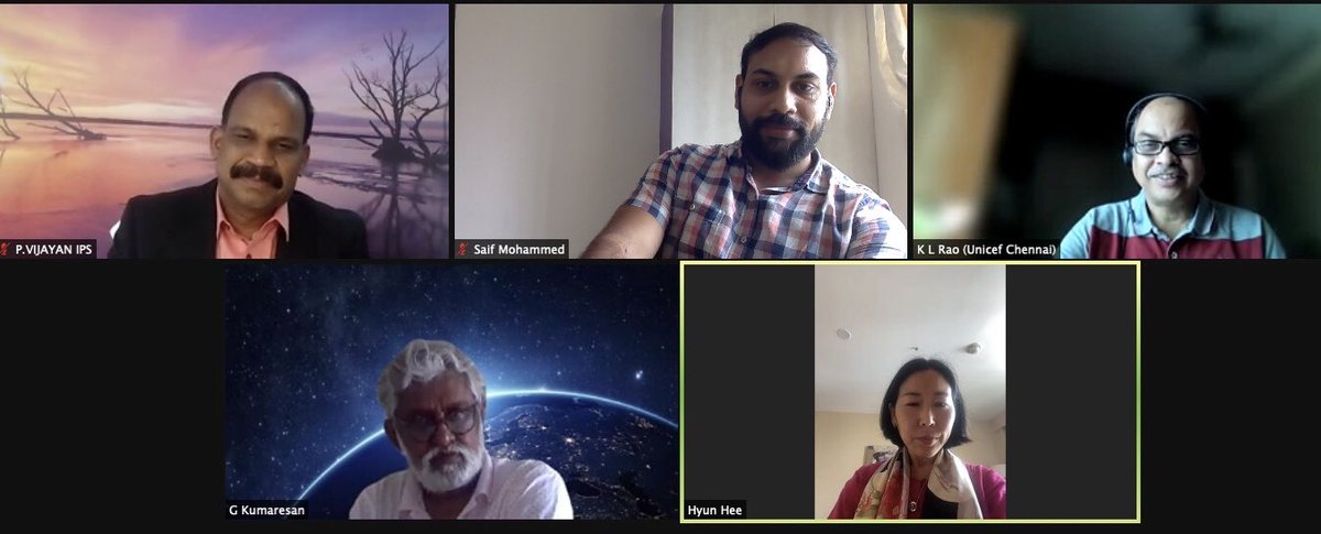 saifsabil's tweet image. An extremely productive interaction with Ms. Hyun Hee Ban, Chief -Social Policy, Planning and Evaluations, UNICEF India along with Mr. P Vijayan IPS, in the presence of Mr. G Kumaresan and Mr.Rao from the UNICEF Chennai office.
#UNICEF
#MissionBetterTomorrow
#MBT