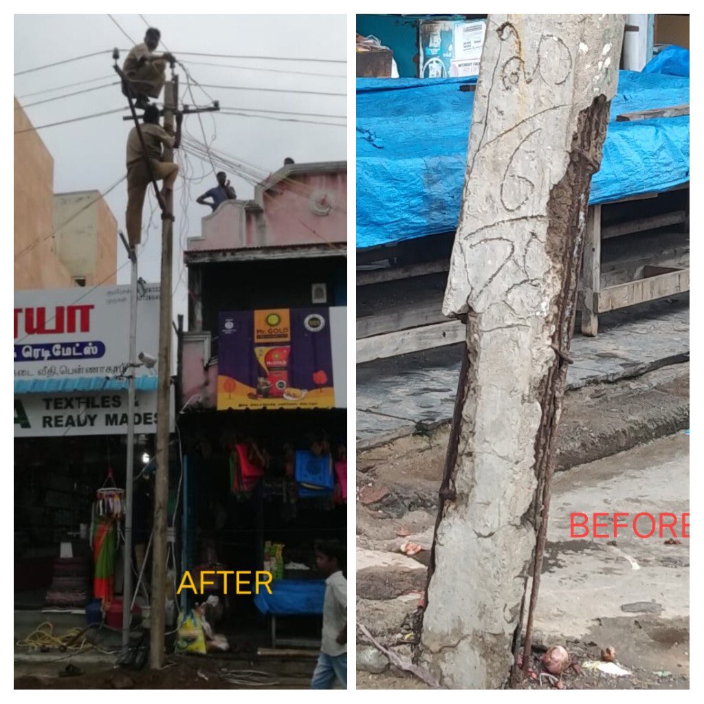 eeomdharmapuri's tweet photo. வணக்கம் 12-11-21 தருமபுரி கோட்டம், பென்னாகரம் உ.கோ நகர் பென்னாகரம் பிரிவுக்கு உட்பட்ட பென்னாகரம் பேருந்து நிலையம் அருகில் பழுதான மின் கம்பம் மாற்றப்பட்டது.
நன்றி, EE/O&amp;M/DPI
@V_Senthilbalaji @sedpitangedco
@collrdpi @RajeshLakhani69 @thagadurkural @thagadurkural @DrSenthil_MDRD https://t.co/tFkcjtftwd