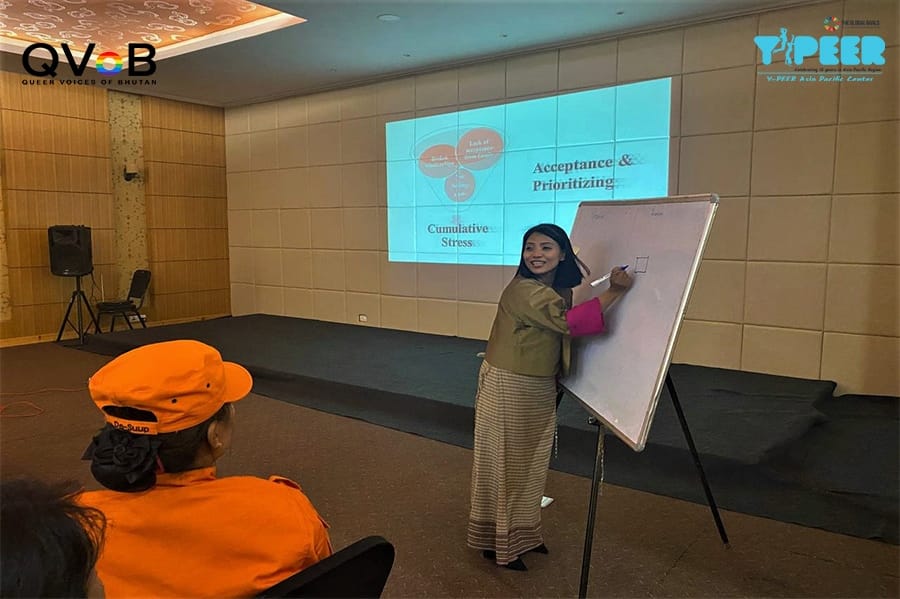 QBhutan's tweet photo. Some of the pictures from the first Queer Workshop which was organized on 12/11/21 at Osel Hotel.
This workshop is supported by @ypeerap
#Queerworkshop #queerbhutan #ypeer https://t.co/yuK9XAOag9