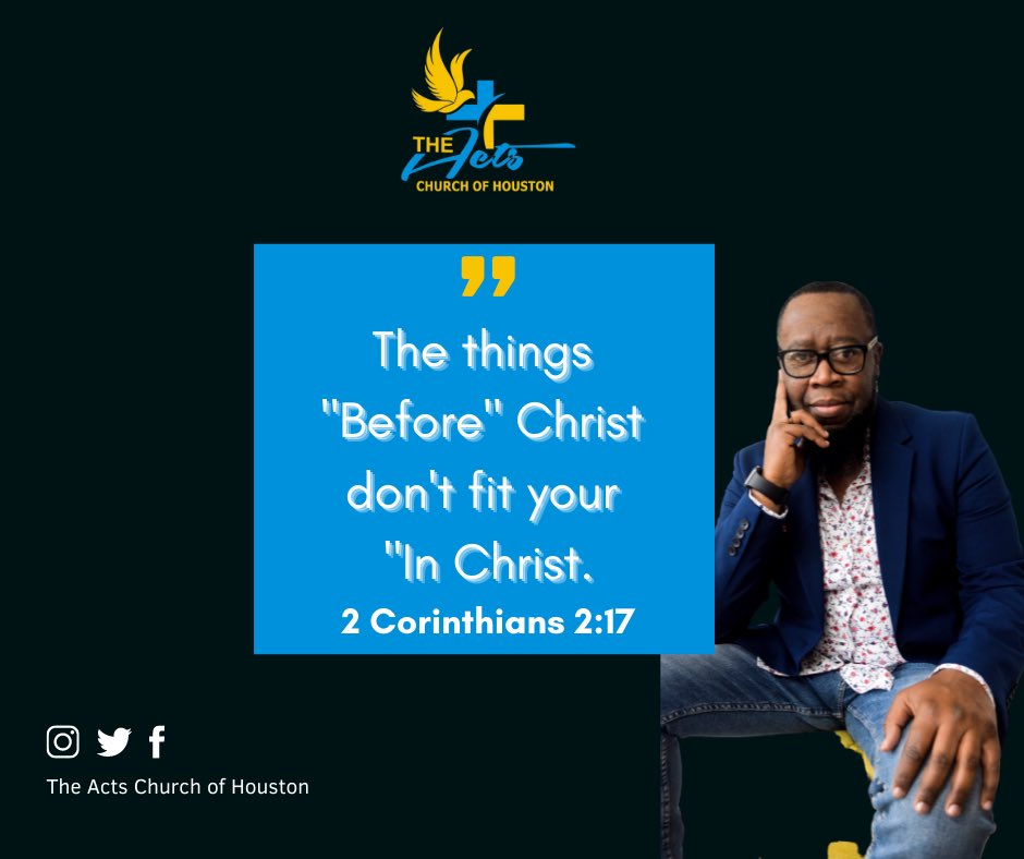 ActsHouston's tweet photo. #ifanymanbeinchrist #newcreature #oldthingspastaway #acoh https://t.co/rv37sADOdc