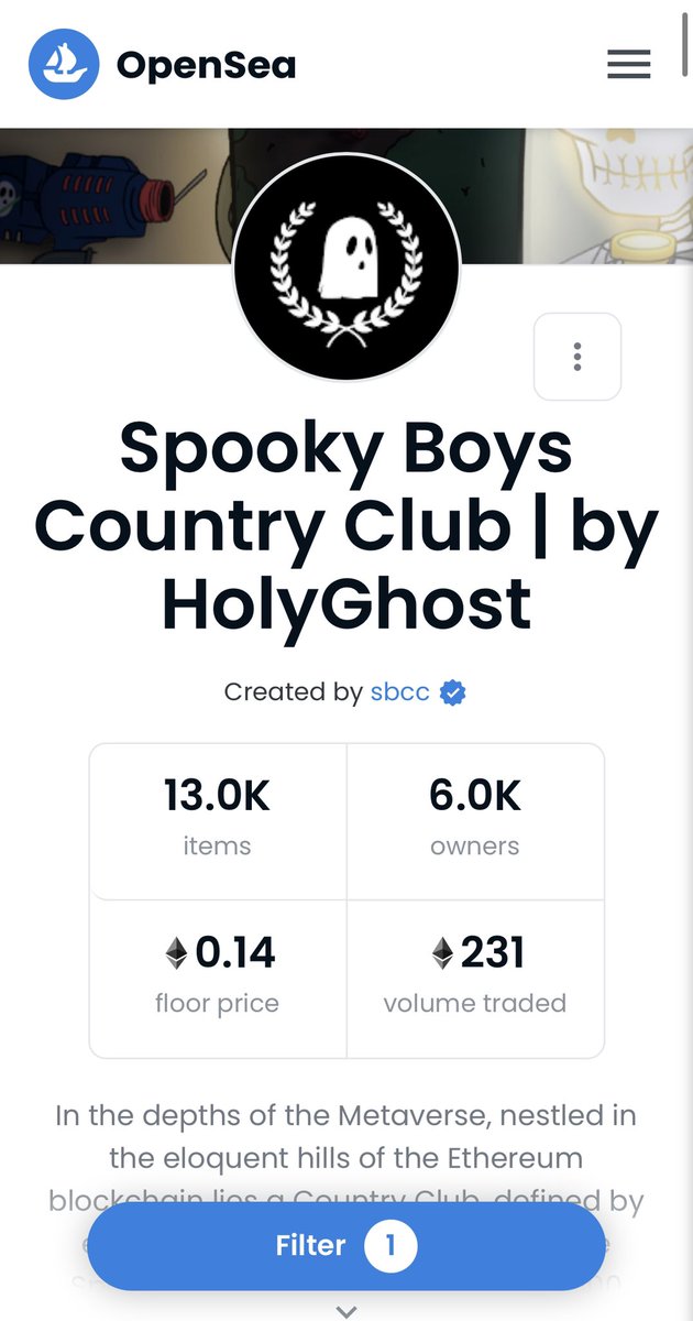 SpookyBoysCC's tweet photo. Officially over 200 ETH traded in secondary volume. #ProbablyNothing #SpookyTakover 👻

Hey @opensea, can you verify us &amp; give us our official name? 😁🚀

we’d like to eliminate all Spooky Boy impostors &amp; scammers. https://t.co/VgaEcEefzR