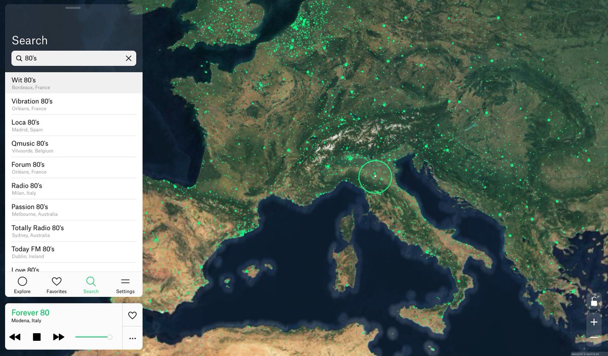 Günaydın! Aslında böyle siteler çok paylaşıldı ama bir tane de ben paylaşmak istedim. Radyo Bahçesi diye bir site buldum. Dünya haritası üzerinde gezinip istediğiniz ülkede istediğiniz radyoyu dinleyebiliyorsunuz.

📻 radio.garden