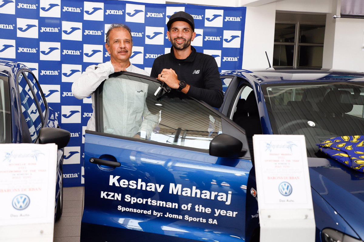 Our Sportsman and Sportswoman of the Year, Keshav Maharaj and Michelle Burn respectively officially took delivery of their brand new cars following their win in the KZN Sport Awards last week. The cars have been  registered in their names.