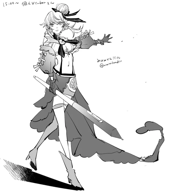 みみみかんさんのVの姿 #1日上達法
もうちょっとVtuberさん描くターンが続きます🙋‍♀️ 