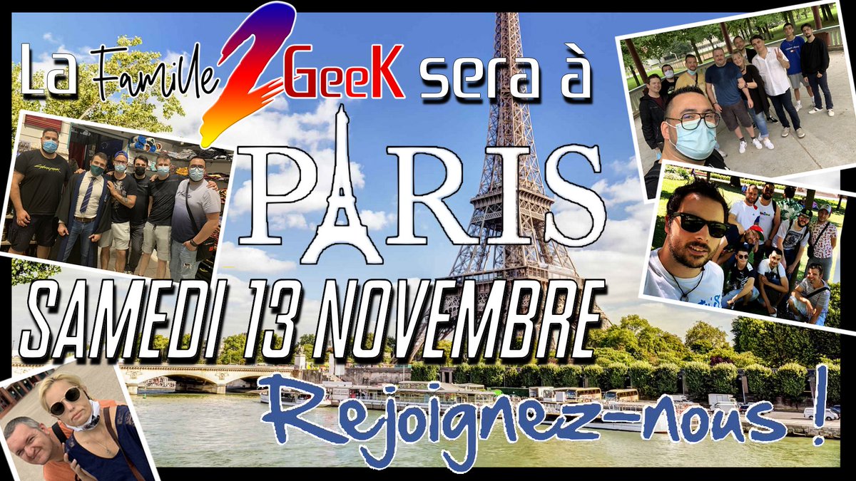 pitivier062's tweet photo. C’est le Jour J!#Famille2Geek🔥
Rejoignez nous à 14h Place du Trocadéro à Paris https://t.co/EoG6OSEmiL