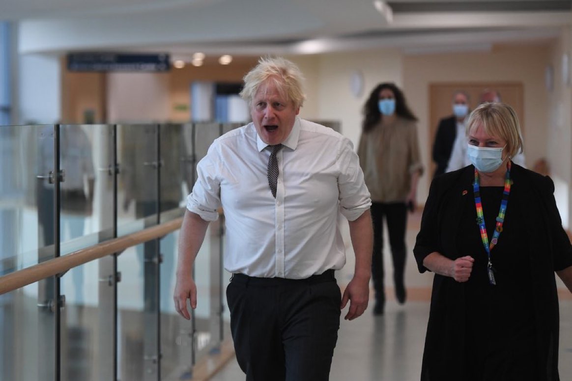I’m off to shake hands with Covid patients again and tell everyone how I encourage it. #BorisInAHospital