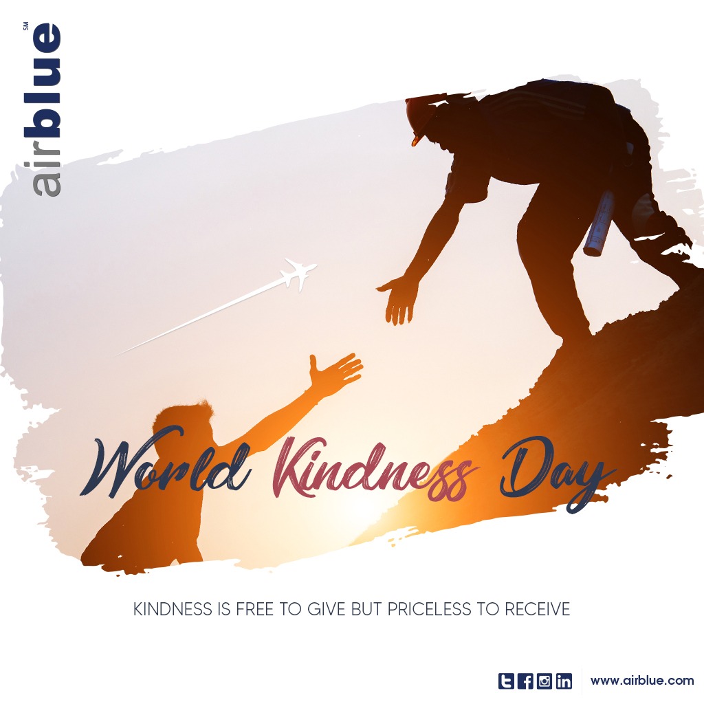 airblueairline's tweet photo. Let's pledge to be #kind to one another. Spread the #kindness in the air.
#HappyWorldKindnessDay #13thNov #KindnessDay https://t.co/Tg4NXfjeqS