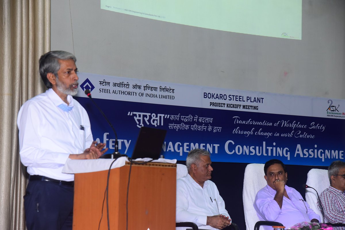 SAILBSL2's tweet photo. SAIL, Bokaro Steel Plant  has appointed ASK- EHS as consultants for cultural transformation in safety and establish accident free safety management system. #SafetyFirst https://t.co/z0xj2jdEGw