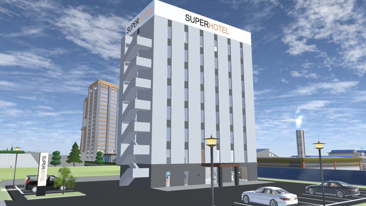 Naga0kaky0's tweet photo. 【ビジネスホテル/Hotel】
1F フロント、ロビー、朝食会場
2F 大(きくはない)浴場
8F 客室(シングル×2、ツイン×1)
※側面の窓は全て当たり判定なし

小道具/Props ID
①5816 3678 3035 30(編集/Edit ×)
②6516 3678 6256 30

#サクラスクールシミュレーター 
#サクシミュ
#SAKURASchoolSimulator https://t.co/KrJCP59Klt