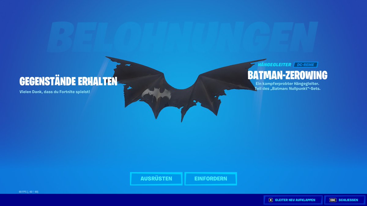 FN_DieFuexin's tweet photo. Batman-Zerowing Code von @FNMOMTwitch bekommen 🤩 Vielen lieben Dank, mein Großer hat sich riesig über den coolen Gleiter gefreut 🦊
#amomlegit https://t.co/B7aNW85zFZ
