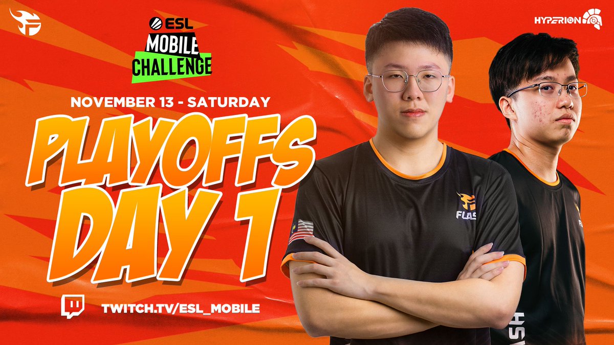 teamflash_gg's tweet photo. Game Day!🔥

Get ready to battle with our #FlashBrawlStars on the Playoffs for #ESLMobile Challenge Fall 2021🏆 Catch our live match at 4:25 PM (GMT+8) later today!

🔗 https://t.co/EGTyL9Sbk7
🔗 https://t.co/s8FfNz1w4O
🔗 https://t.co/P85vBtJBrc

#TeamFlash #MakingGamersHeroes https://t.co/gSdtzfswVT