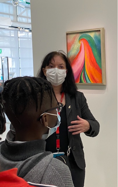 VillonCollege's tweet photo. Les élèves de 5ème 2 au @CentrePompidou pour l'exposition consacrée à #georgiaokeeffe https://t.co/R1zjWk8Xcy