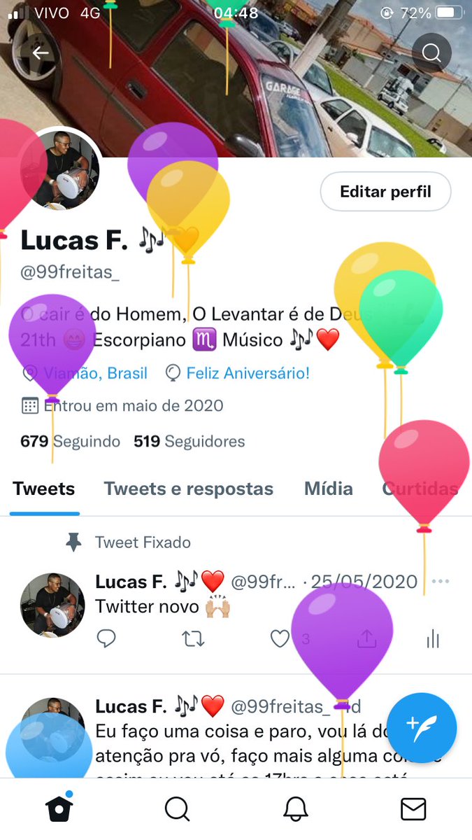 99freitas_'s tweet photo. É os 2.2 do guri 🔥 Só agradecer aos meus pais e guia por mais um ano de vida 🙌🏾 https://t.co/kzKMZjYq4T