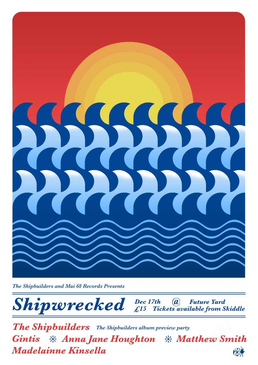 Christmas Shipwrecked at @future_yard Feat. @TheShipbuilders' debut album preview @Gintismusic @annajhoughton @MTSmith89 @madskinsella ..and more to be added. 17th December skiddle.com/whats-on/Birke…