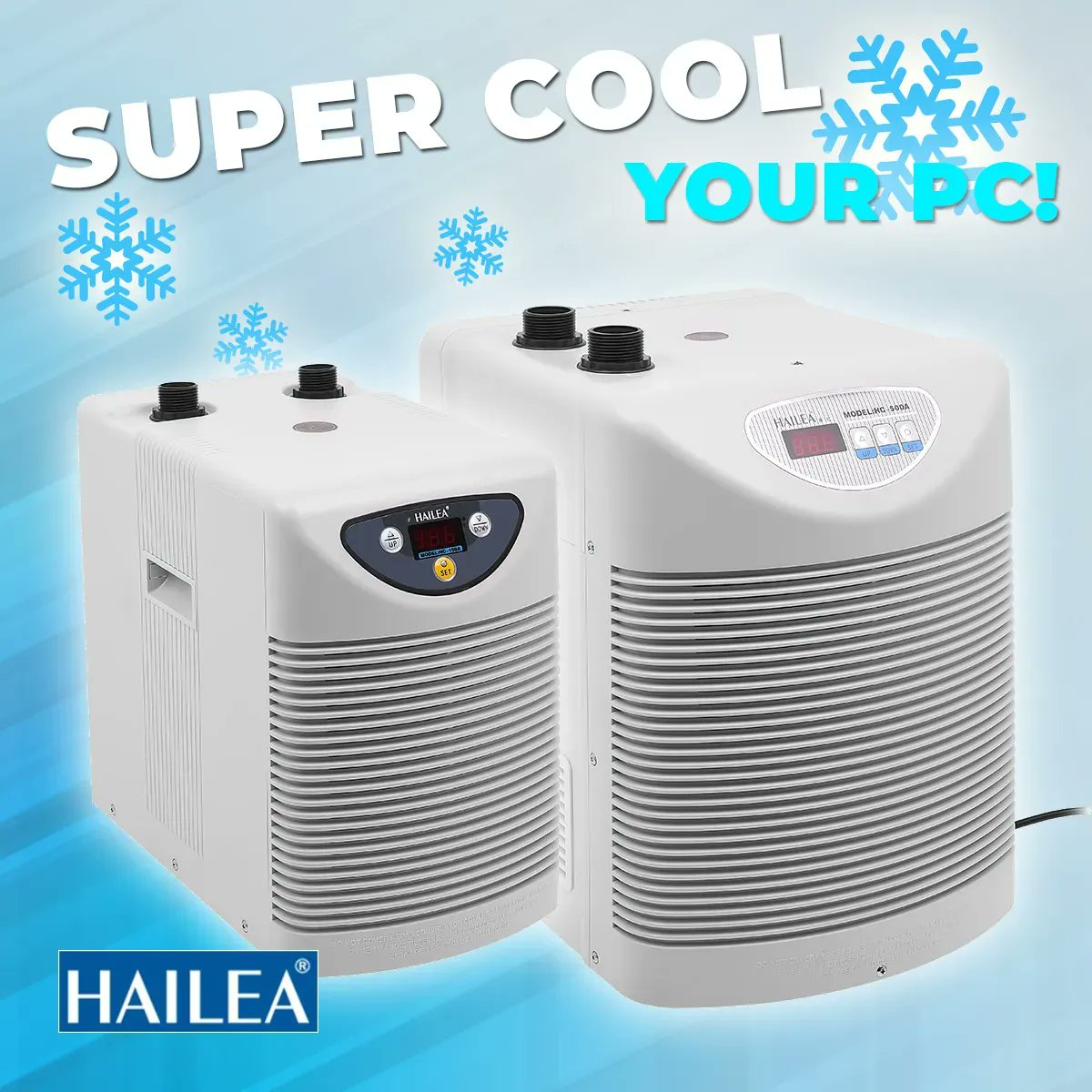 WatercoolingUK's tweet photo. SUPER COOL your system this year with Hailea's huge range of Water chillers that are now available from UK Stock. Limited edition White only available at Watercooling UK. Who needs Radiators ?! 🌬️😨

See the full range https://t.co/NcmvUgIwHe

#watercoolinguk #chiller #hailea https://t.co/jZeIQd3PFm