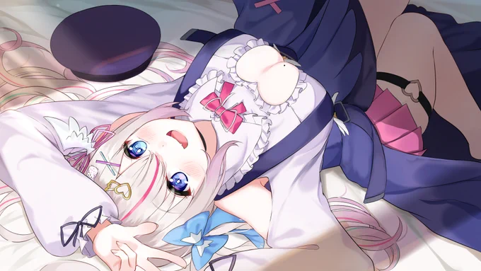 「一緒にお休みしよ?」 
 夜想といき(@yaso_toiki)#といきゃんばす 
