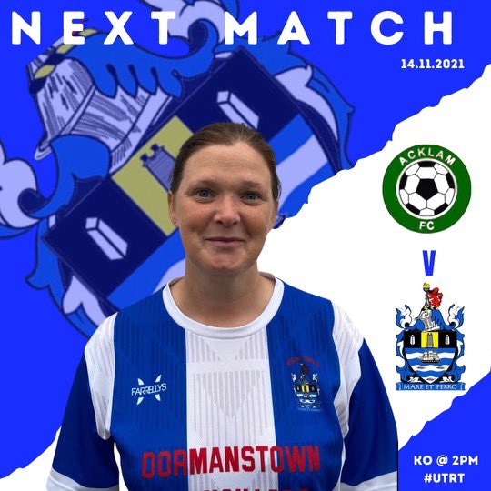 Next up ➡️ | Tomorrow we make the short distance away to Acklam Ladies. Another must-win game to keep our unbeaten run going 💙 #UTRT