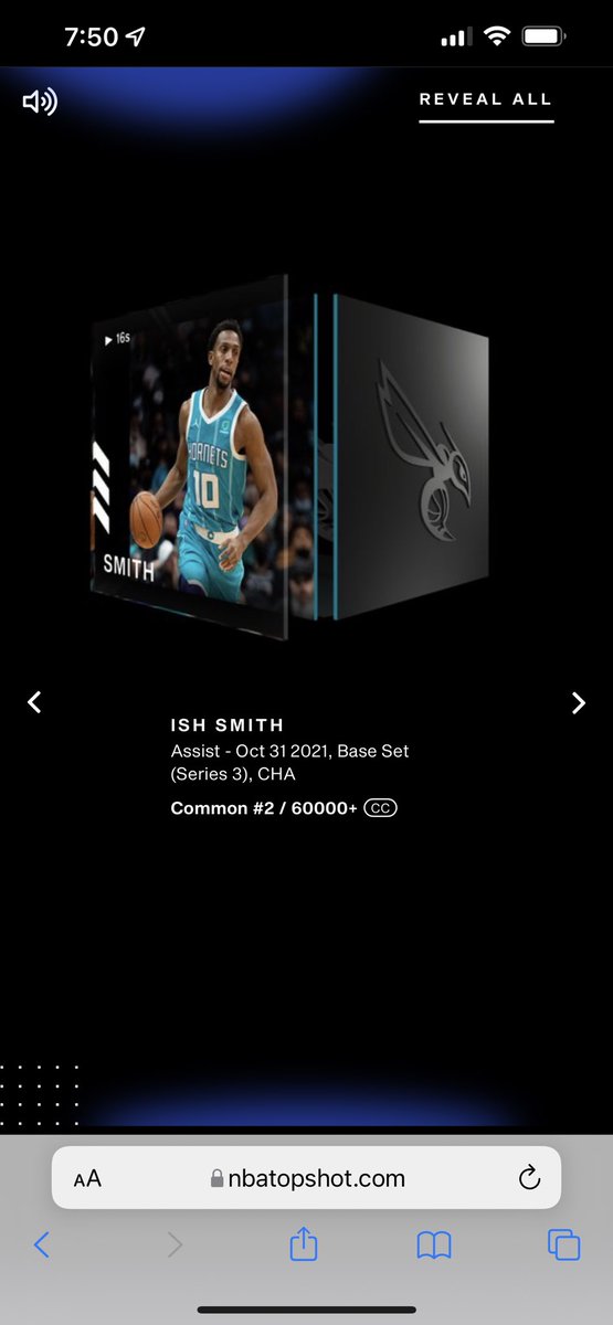 VinnyDamato's tweet photo. A couple weeks after pulling #1 Sue Bird Run It Back, I get #2 Ish Smith base set series 3. The @CryptoBallersTS listeners luck is real folks. #PullGod https://t.co/ug42LUC61D