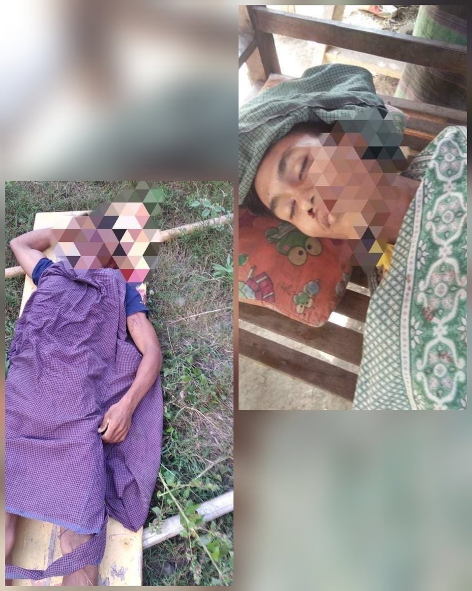 Phu_twt_mm's tweet photo. Tw// Death
📍Junta troops raided to AShae HtoneBo vlg,#Welet tsp in this morning and KILLED to 2 locals and ransacked to ThitSeint vlg & looted 21 motorcyles, livestocks and forcing all the locals to flee in fear.
MYANMAR NEEDS HELP
#Nov13Coup
#WhatsHappeningInMyanmar https://t.co/fUusSFWwkF