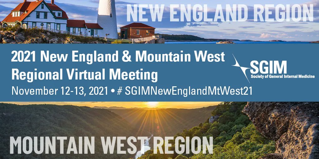 We are so excited to kick-off day 2 of the #SGIMNewEnglandMtWest21 Regional Meeting! Join us at 8:00AM MT/10:00AM ET for welcoming and introductory messages!