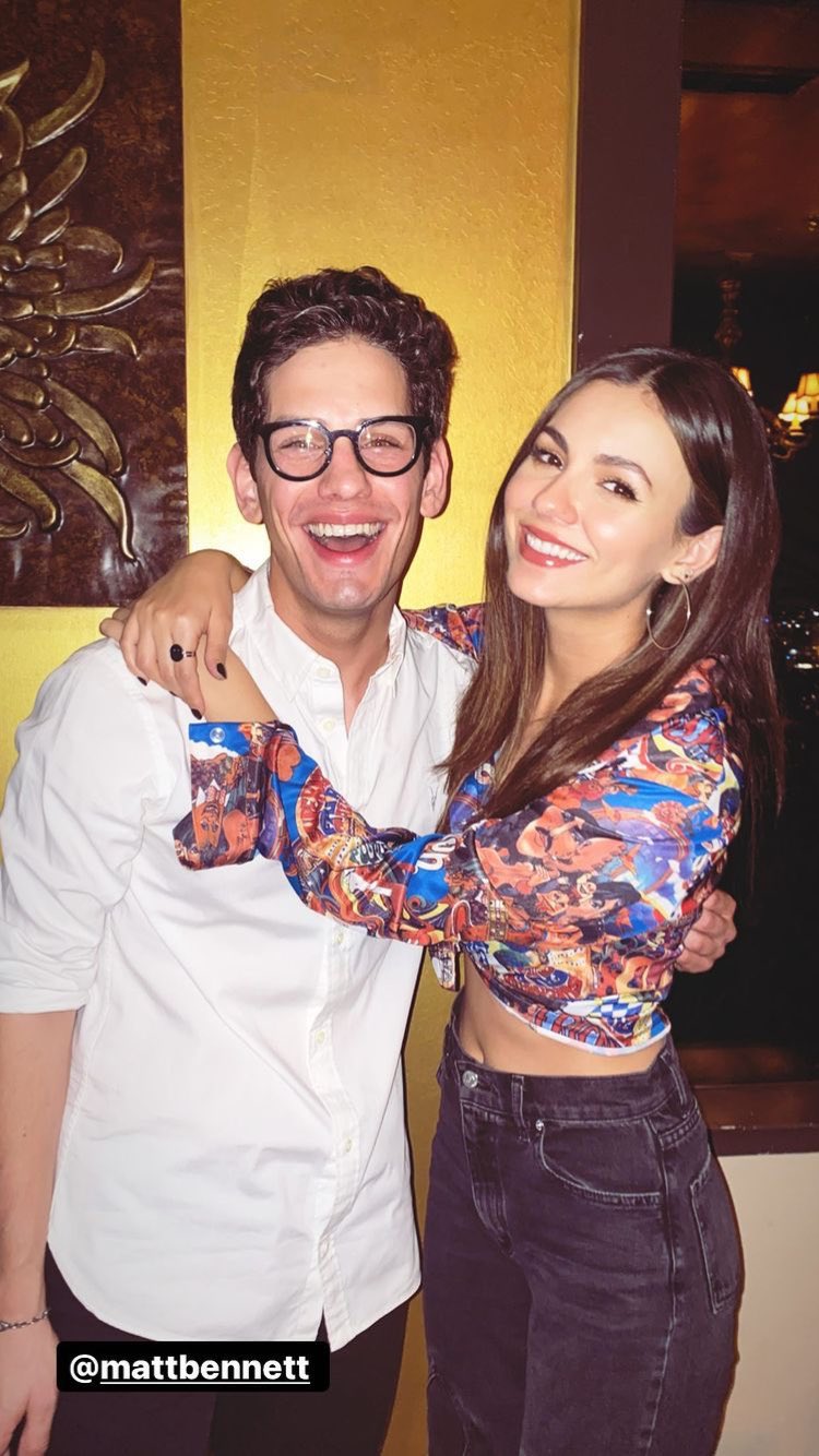 Victoria justice was with matt bennett for his 30th birthday. happy birthday  