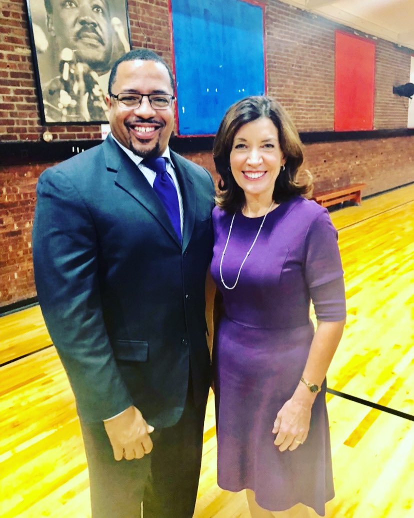 New York Governor Kathy Hochul &amp; Mayor Torrance Harvey on a recent visit to our Newburgh Boys &amp; Girls Club!!