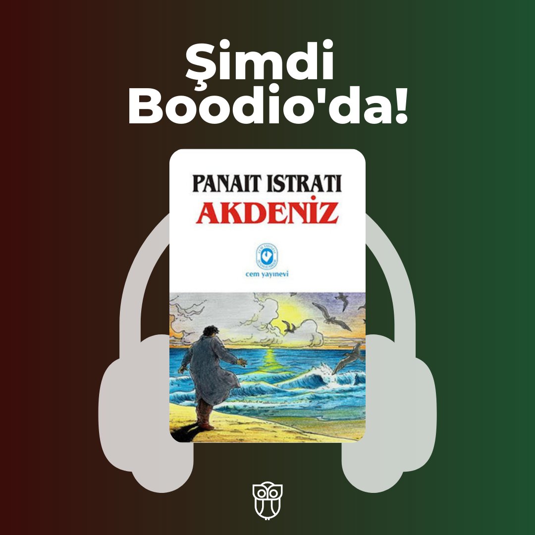 boodioapp's tweet photo. Masalsı bir dünyayı gözler önüne sererken Adrien'in sevgi ve özgürlük arayışını da adım adım izliyoruz Akdeniz'de.

#şimdiboodioda
#boodio #seslikitap #ekitap #okudinlekeşfet https://t.co/AhTml3hDu6