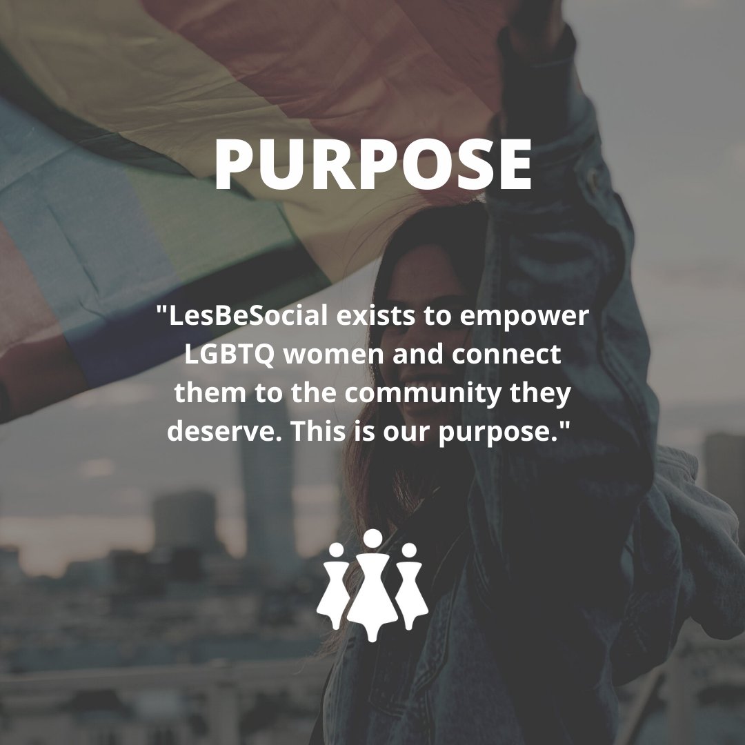 lesbesocial's tweet photo. Why does LesBeSocial exist? Here is our purpose 💪 

#loveislove #lesbianapp #LGBT #LGBTQ #lovewins https://t.co/FKjjaztRNx