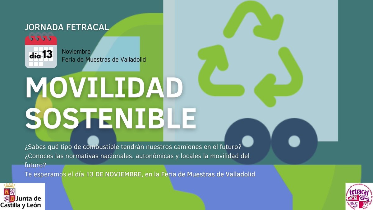 cescyl's tweet photo. 🗓Hoy el presidente del @cescyl, Enrique Cabero, ha inaugurado esta mañana una jornada de #FETRACAL sobre #MovilidadSostenible en la @feriavalladolid #camiones #energía #futuro https://t.co/VKSB23Bthl