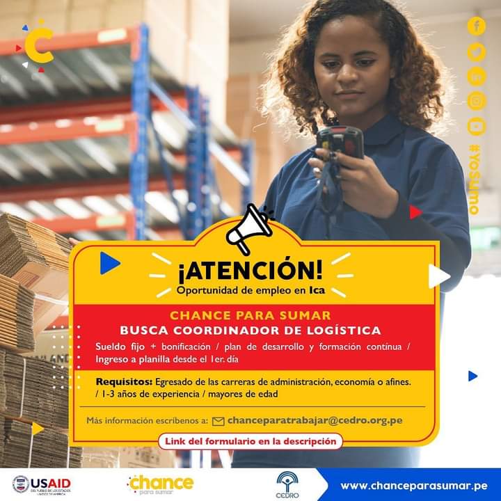 VeneIcaOficial's tweet photo. 📌OPORTUNIDAD LABORAL

Completa el formulario y adjunta tu CV ingresando a este link: https://t.co/qXB3bwlhqk
o escríbenos a chanceparatrabajar@cedro.org.pe

#YoSumo
#PorUnFuturoPrometedor https://t.co/A7psqe1R5P