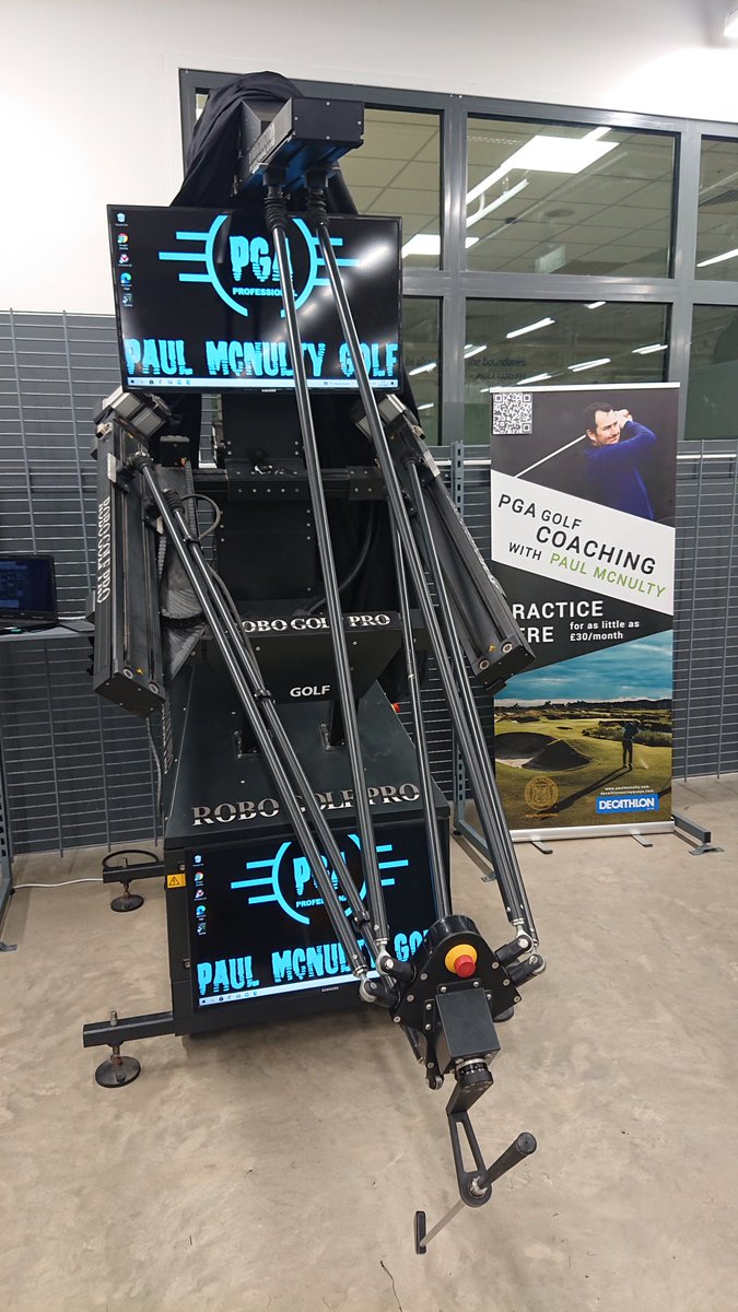 PaulMcNultyGolf's tweet photo. Back to the best sports store in the world - Decathlon Surrey Quays 😊 with Robogolfpro @DecathlonUK @RoboGolfPro #decathlon #golf #Robogolfpro https://t.co/EjydQvNJFJ