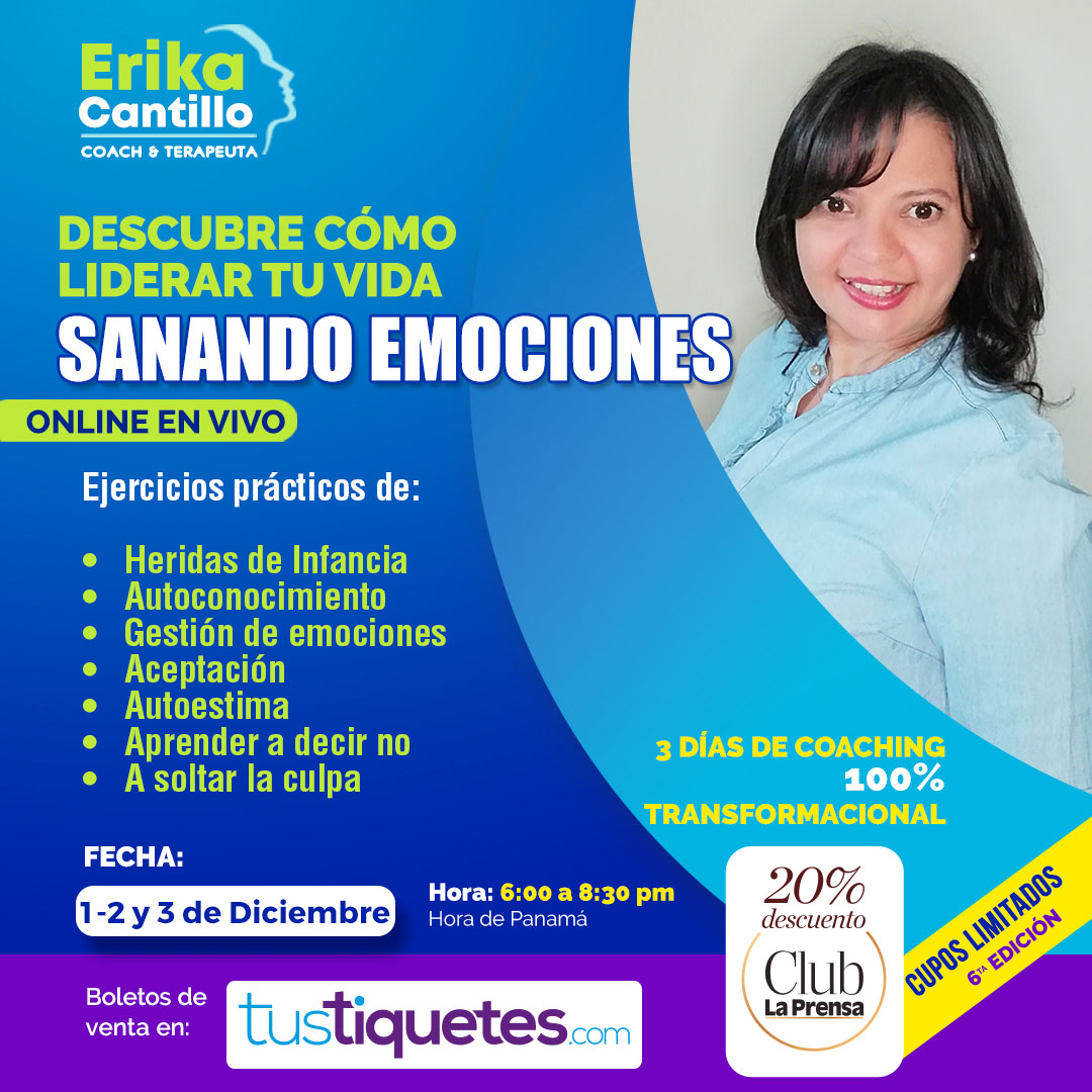 Lidera Tu vida Sanando Emociones 6ta Edición
Coaching 100% transformacional.
Inscripciones en bit.ly/3wFI5Ul