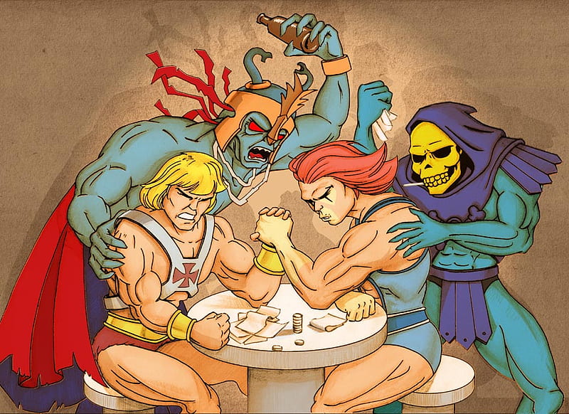 #LionO vs #HeMan 
Place your bets! 😆😅

#Thundercats #Retro #cartoon